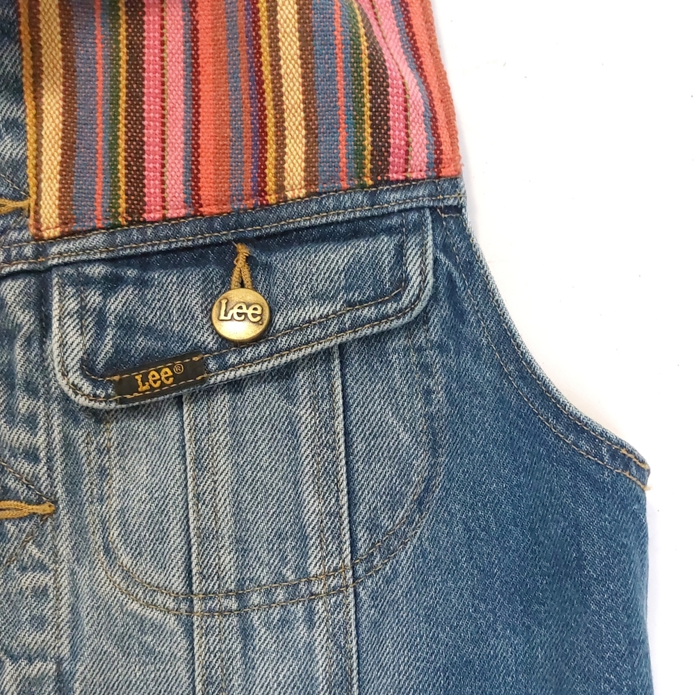 LEE Womens Denim Riders 100% Cotton Vest Desert Fade Size S NEW - Picture 3 of 6
